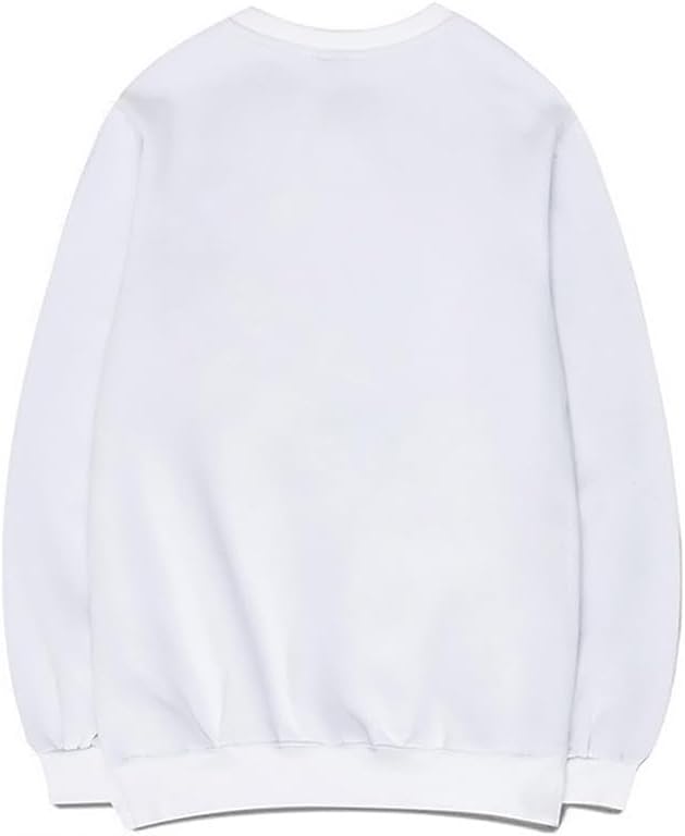 CORIRESHA Vintage Plaid Heart Crewneck Long Sleeve Cotton Basic Pullover Sweatshirt