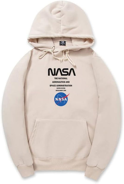 CORIRESHA Sudadera con capucha de la NASA para adolescentes, informal, con cordón, manga larga, otoño, suave algodón