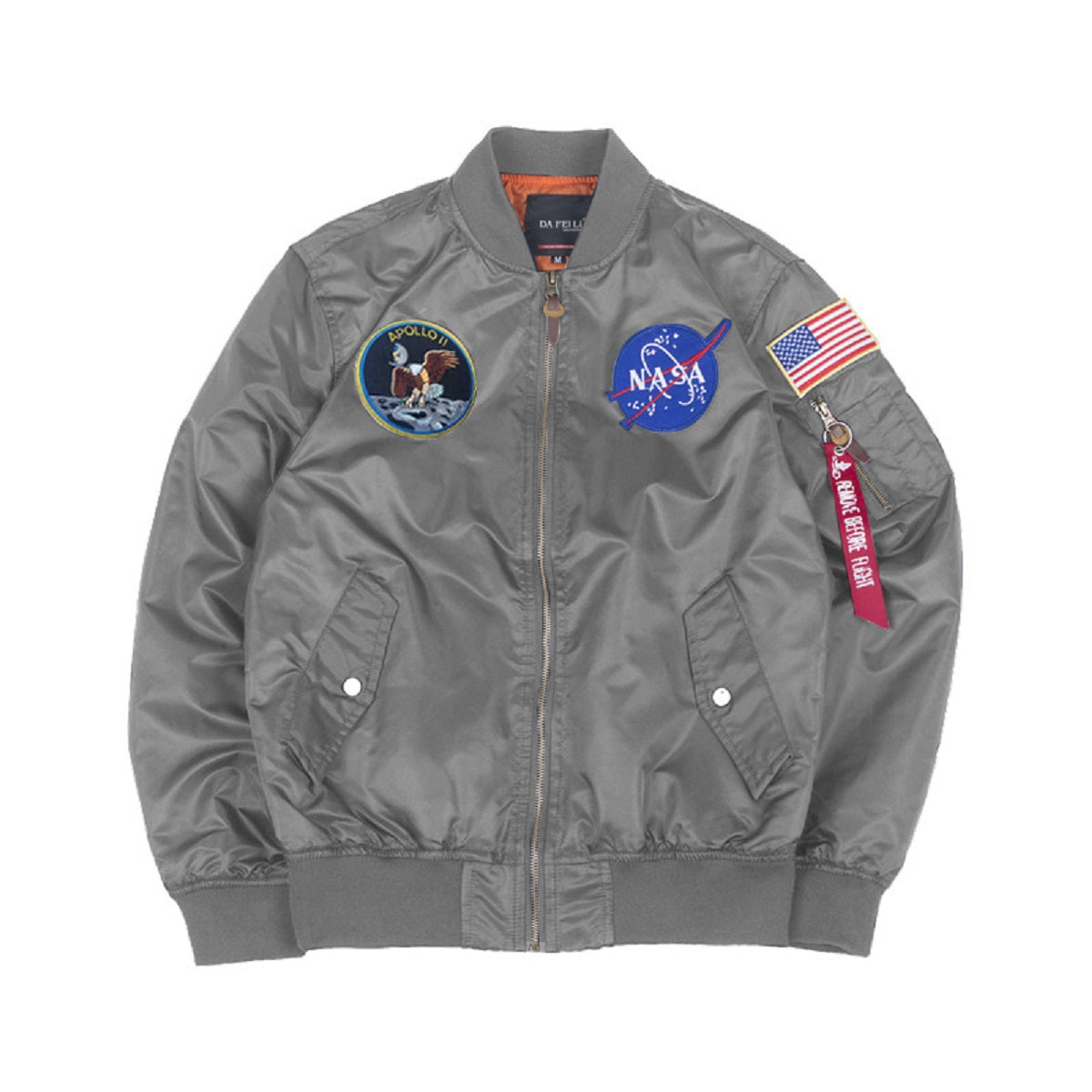 Nasa bomber jacket silver best sale